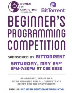 Advertisement for Spring 2014 Competition